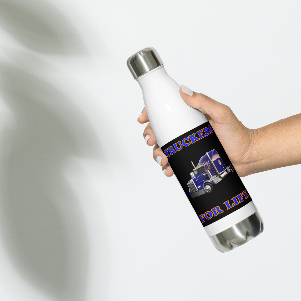 Truckers For Life - Stainless Steel Water Bottle