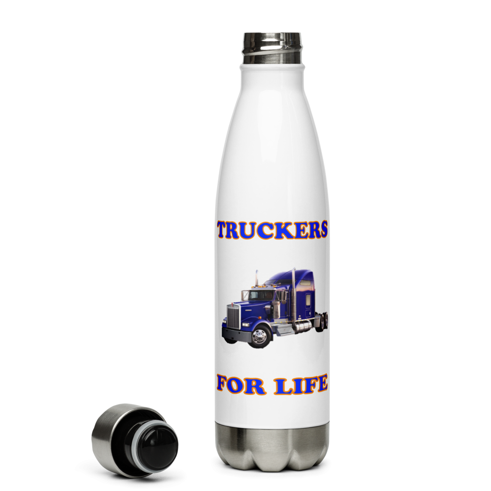 Truckers For Life - Stainless Steel Water Bottle