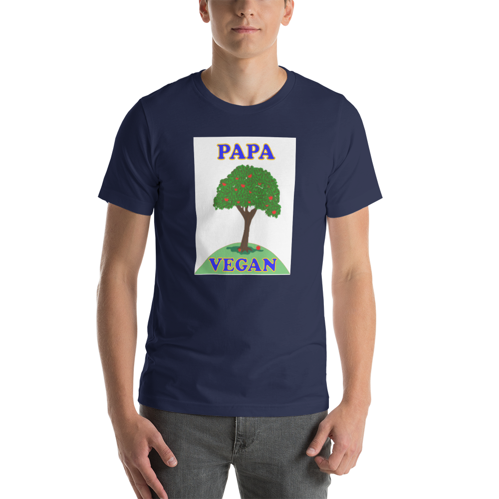 Papa Vegan - Short-Sleeve T-Shirt - For Him or For Her