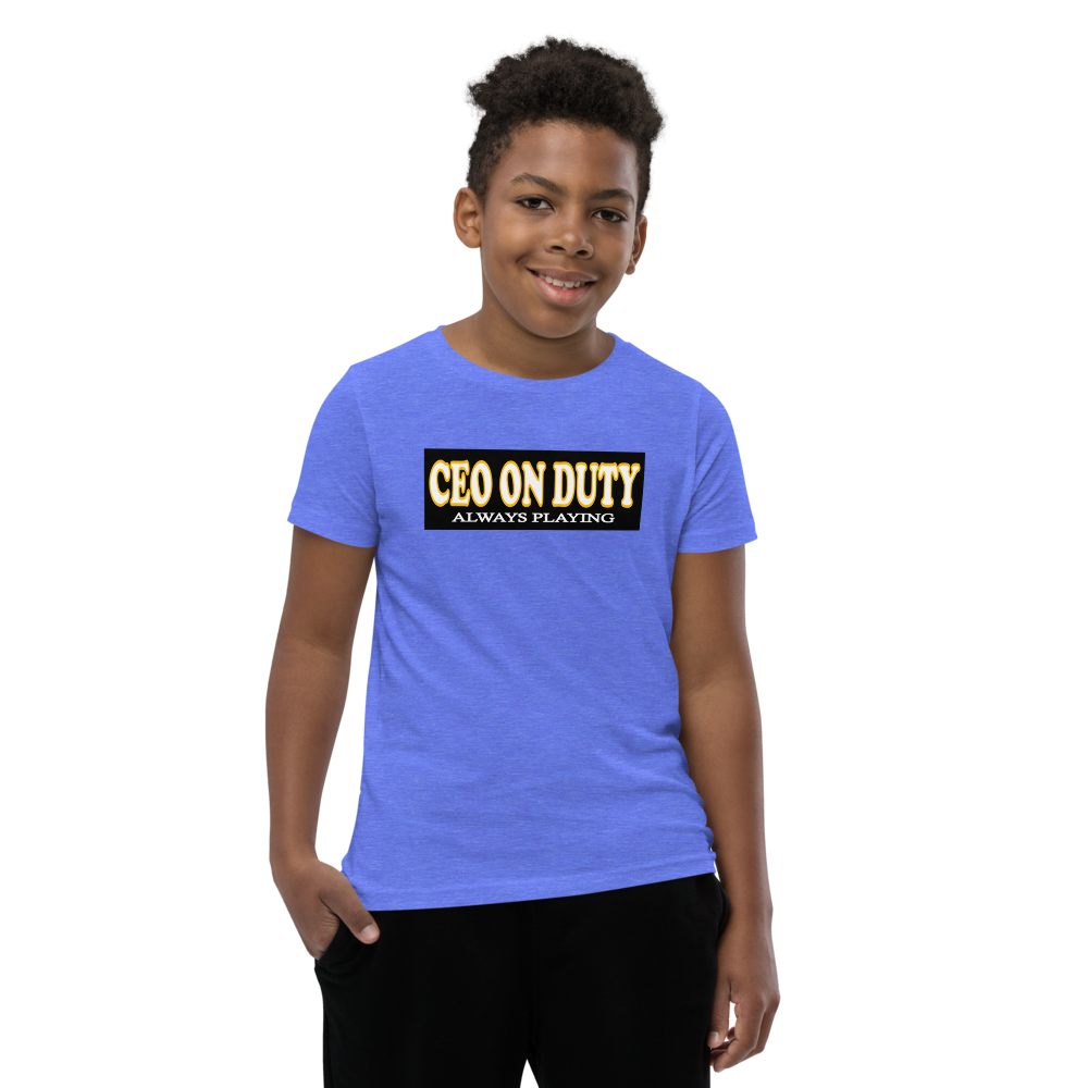 CEO on Duty - Youth Short Sleeve T-Shirt - For Boys or for Girls