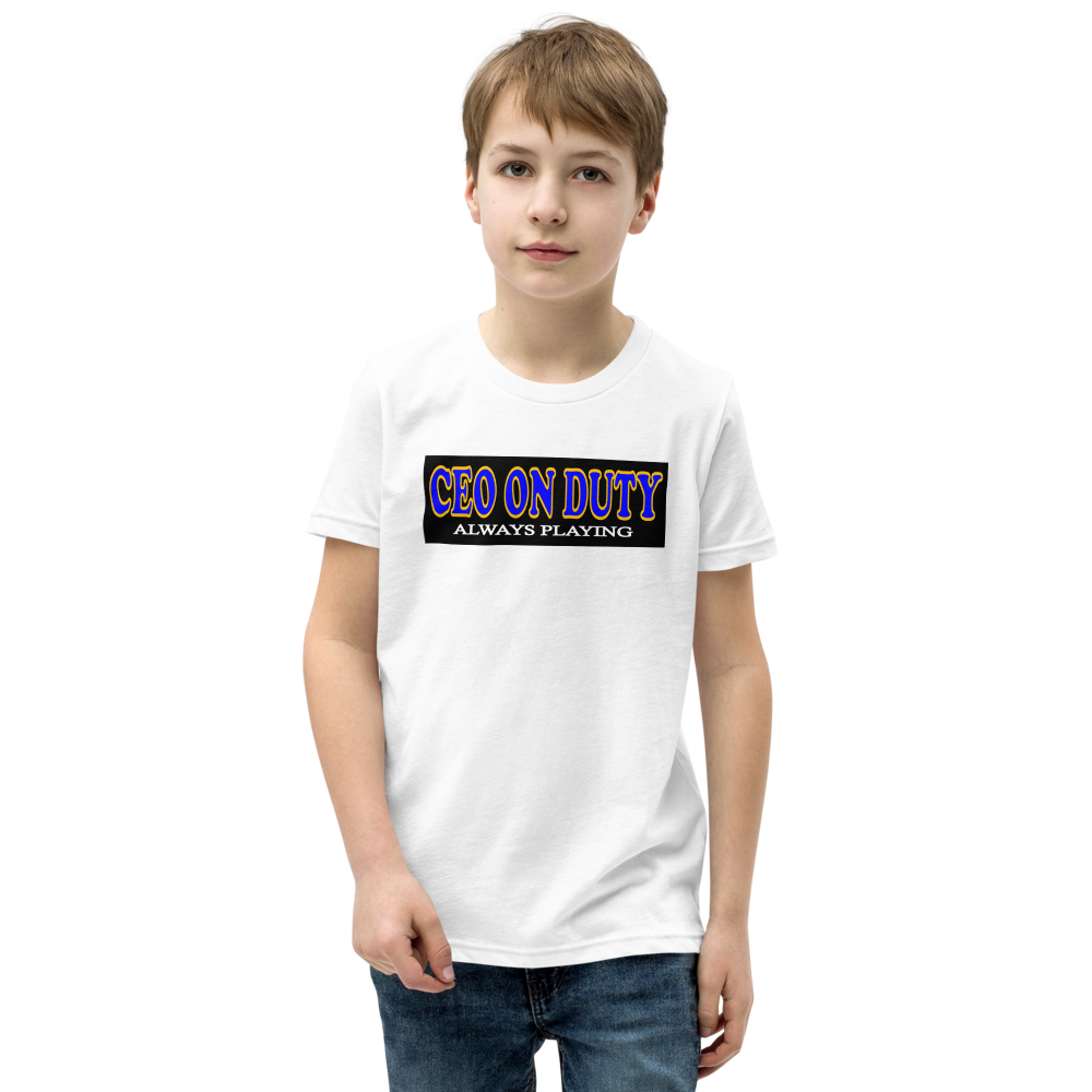 CEO on Duty - Youth Short Sleeve T-Shirt - For Boys