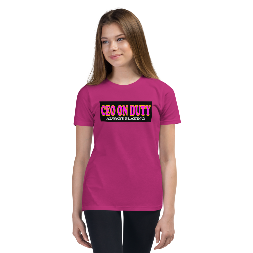 CEO on Duty Youth Short Sleeve T-Shirt - For Girls