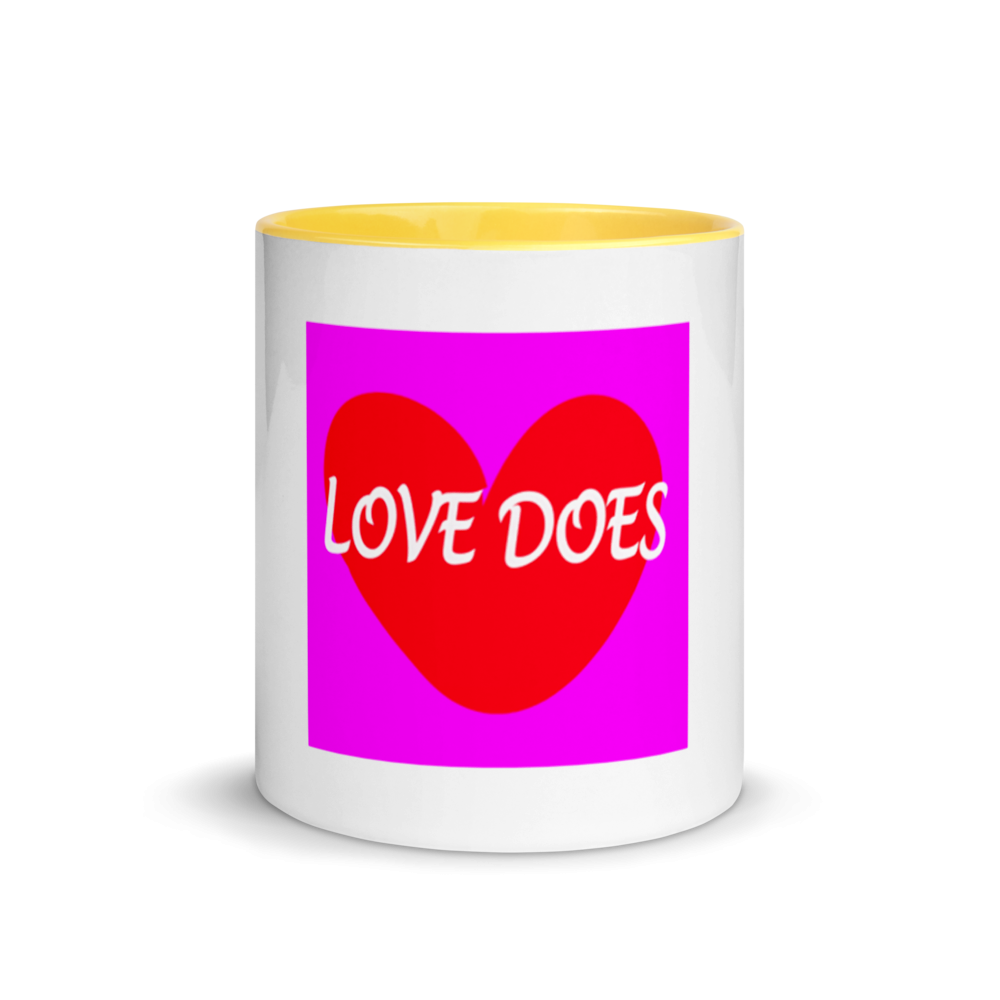 Love Does - Mug with Color Inside
