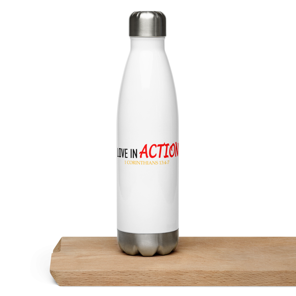 Love in Action Stainless Steel Water Bottle