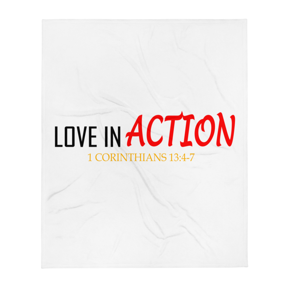 Love in Action Throw Blanket