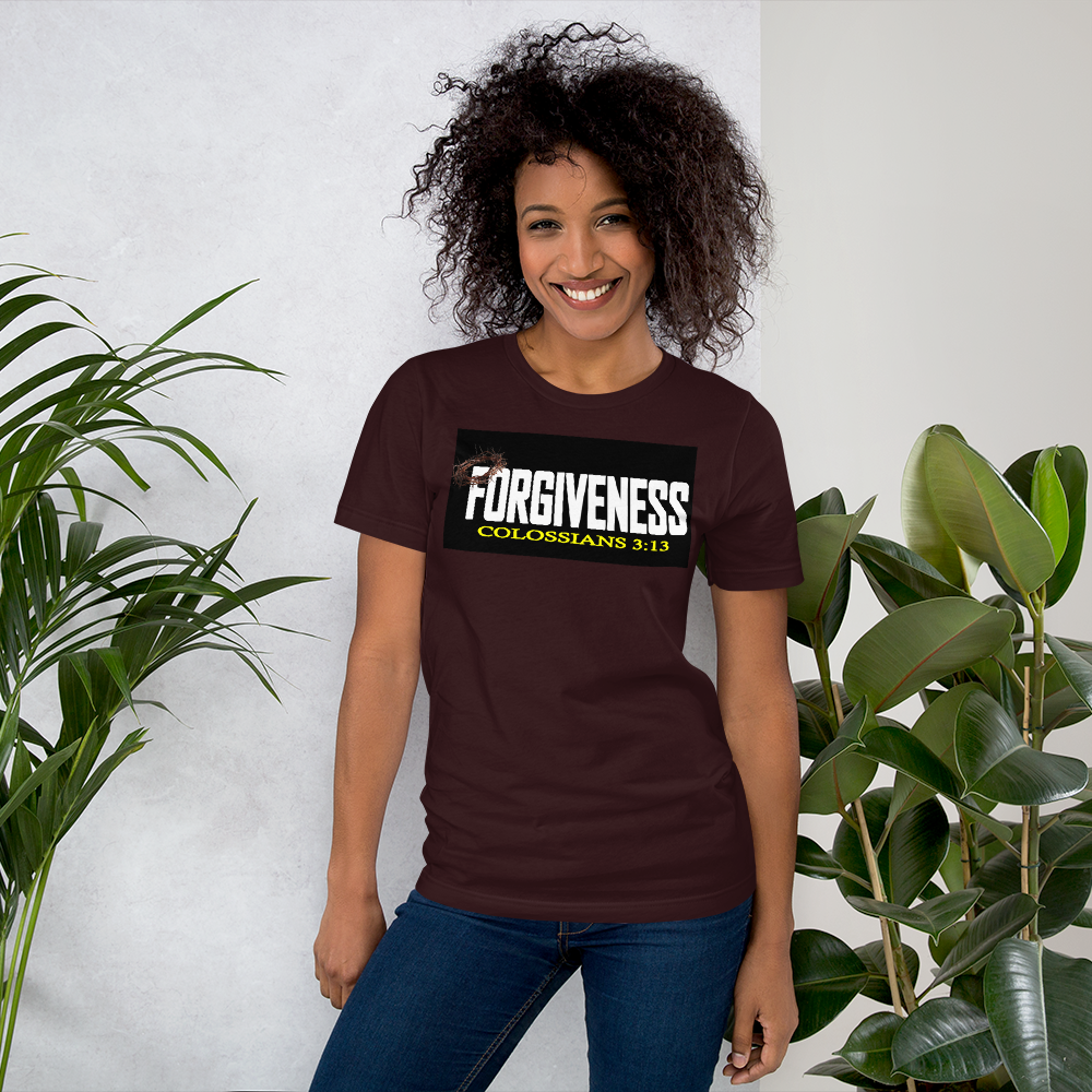 Forgiveness - Black Background - Short-Sleeve T-Shirt - For Him or For Her