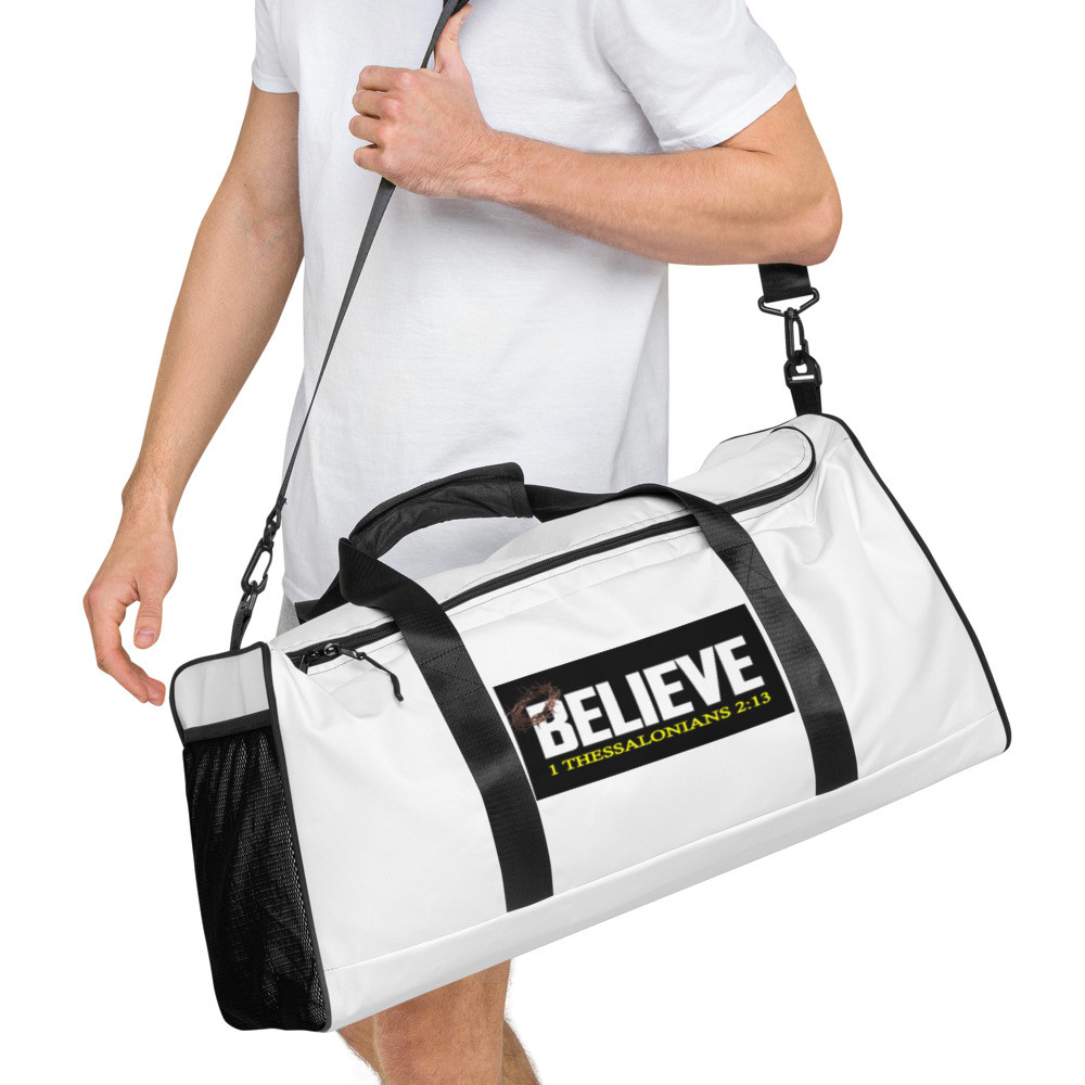 Believe Duffle Bag - For Him or For Her