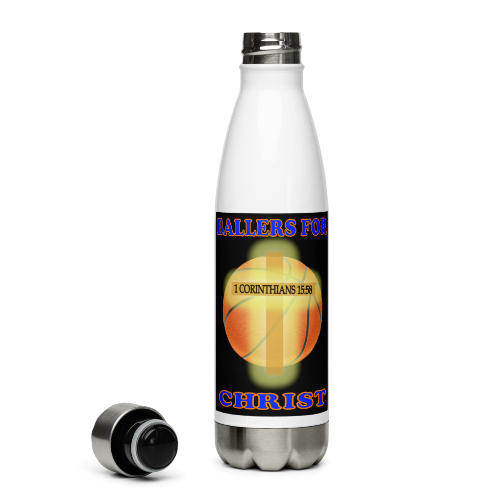 Ballers For Christ - Stainless Steel Water Bottle