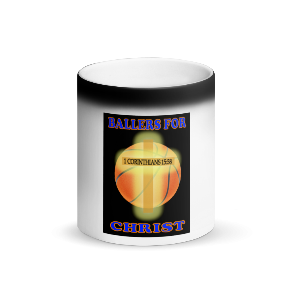 Ballers For Christ - Matte Black Mug