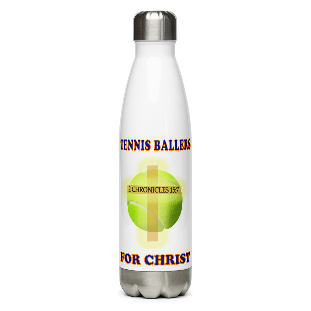Tennis Ballers For Christ Stainless Steel Water Bottle