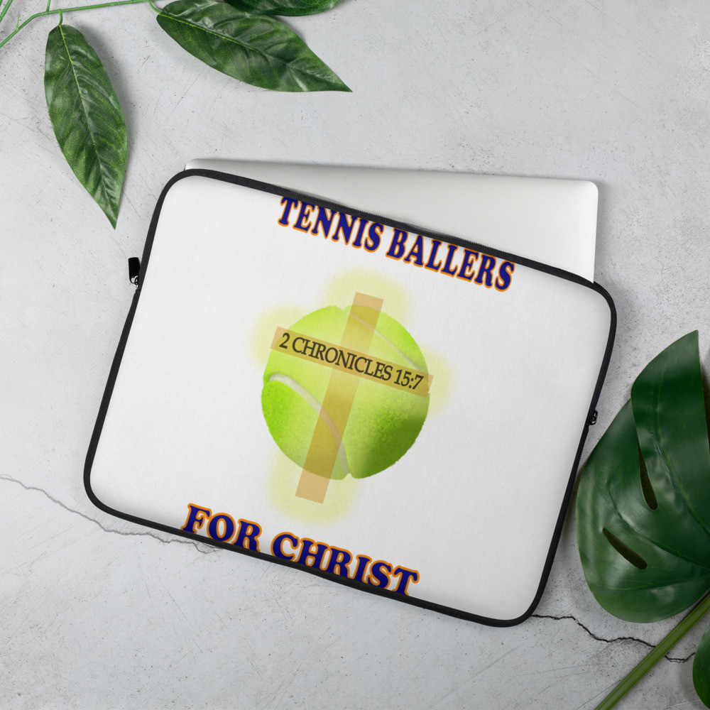 Tennis Ballers For Christ Laptop Sleeve