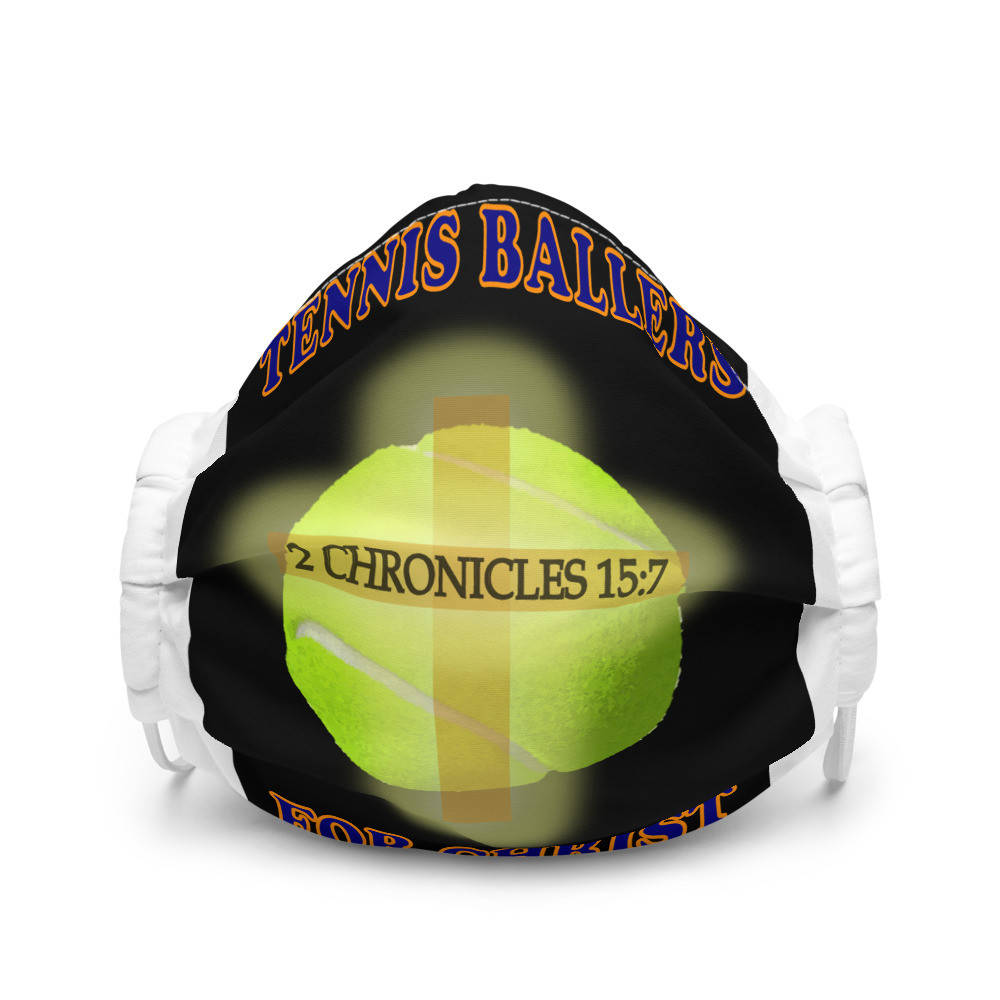 Tennis Ballers For Christ Premium Face Mask