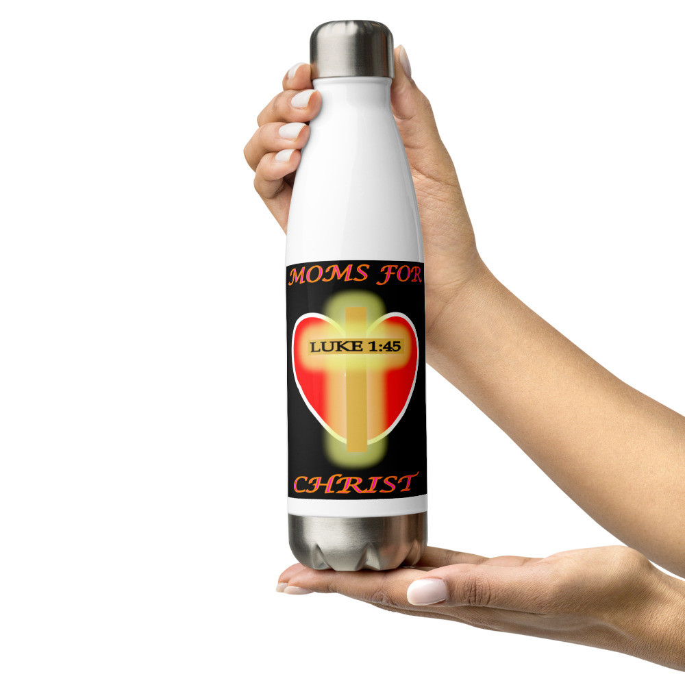 Moms For Christ Stainless Steel Water Bottle