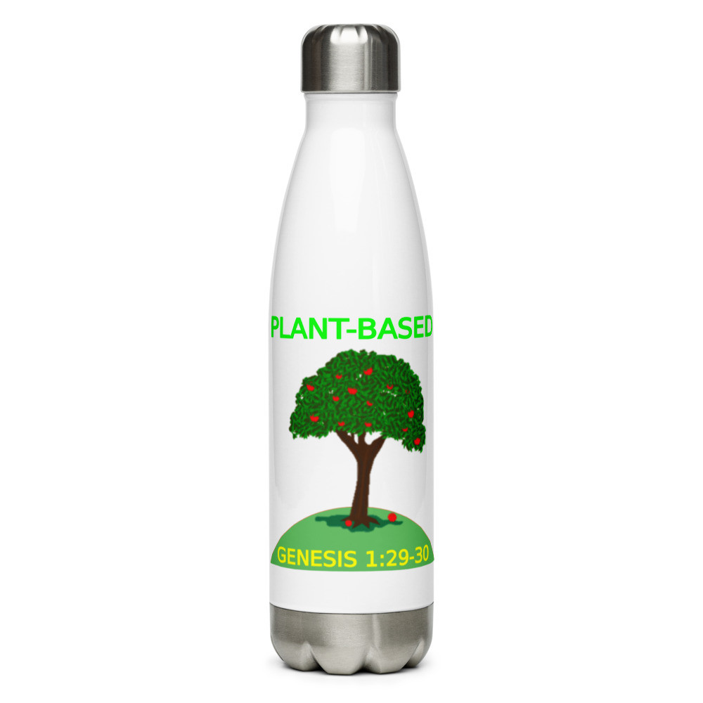 Plant Based - Genesis 1: 29-30 - Stainless Steel Water Bottle