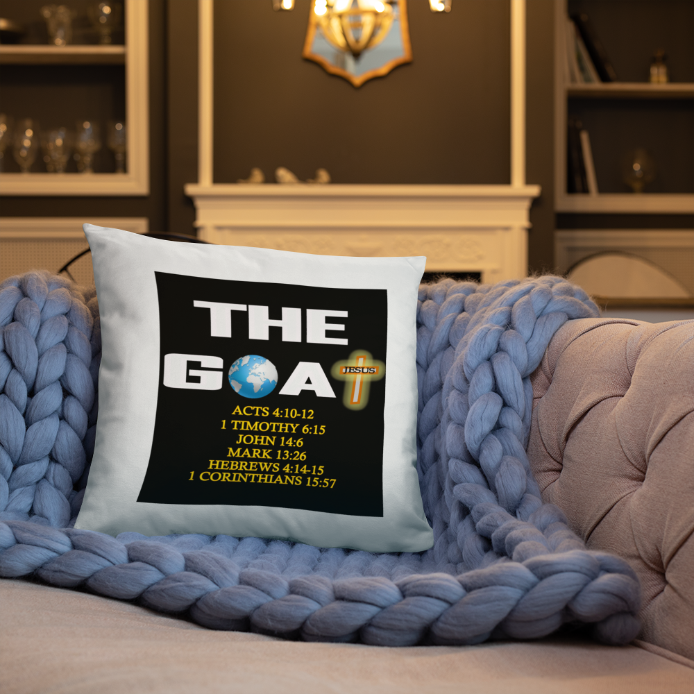 The G.O.A.T. (Jesus) Basic Pillow