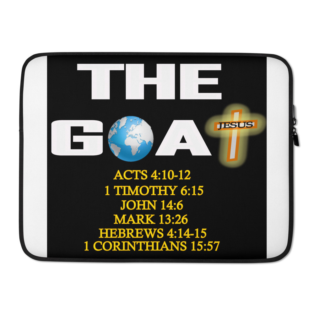 The G.O.A.T. (Jesus) - Laptop Sleeve Cover