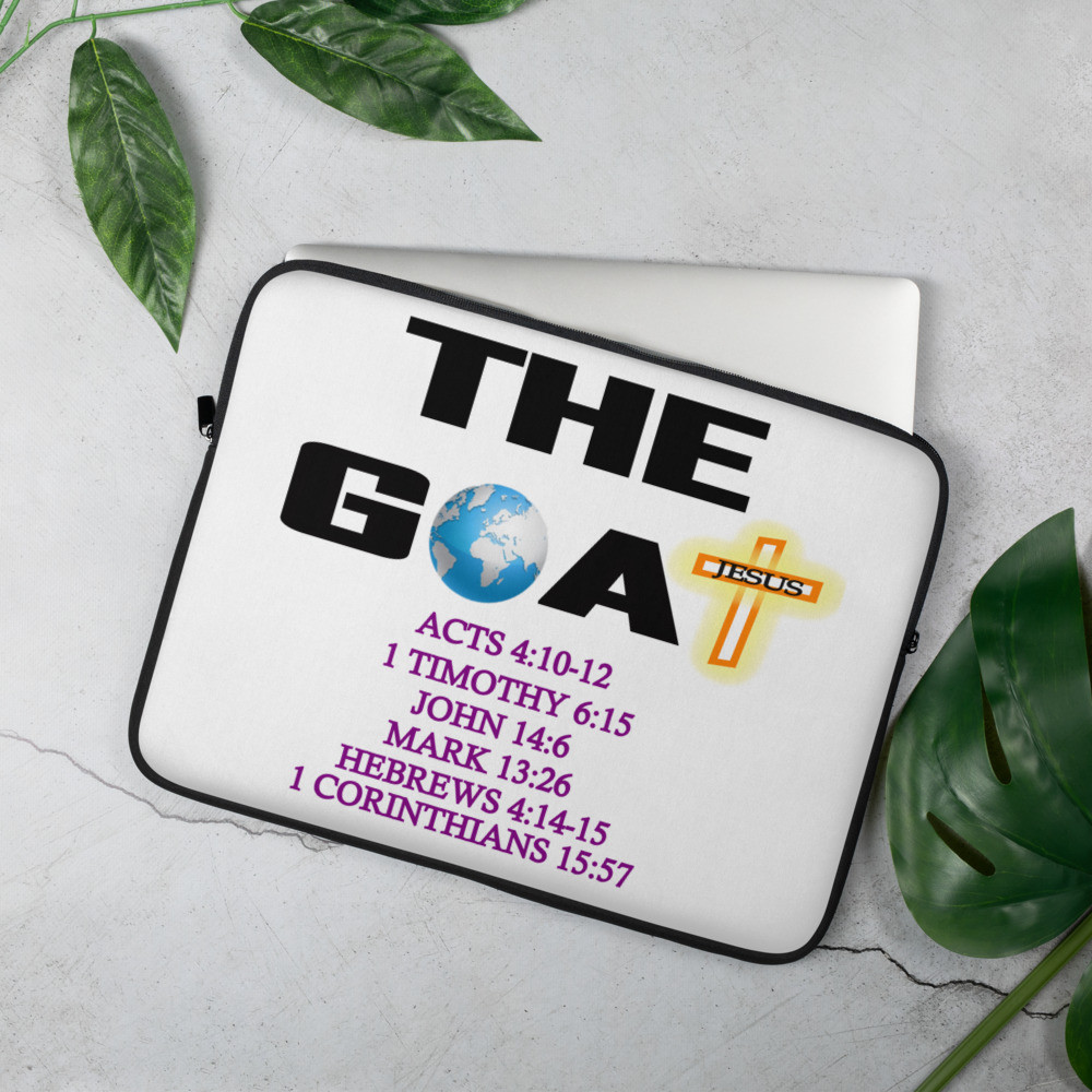 The G.O.A.T. (Jesus) - Laptop Sleeve Cover