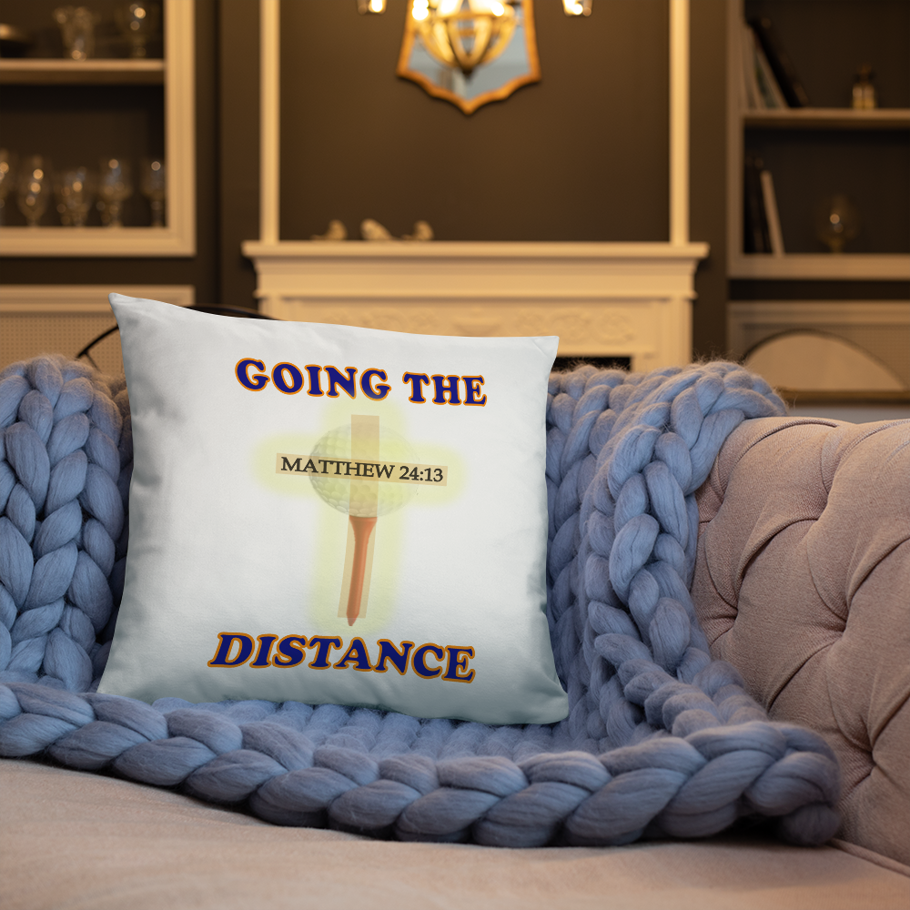 Going the Distance - Golf Basic Pillow - For Him or For Her