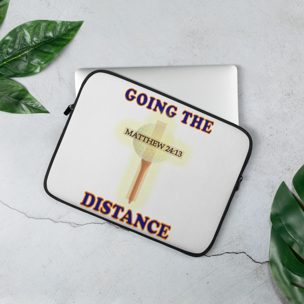Going the Distance - Golf Laptop Sleeve Cover (White)