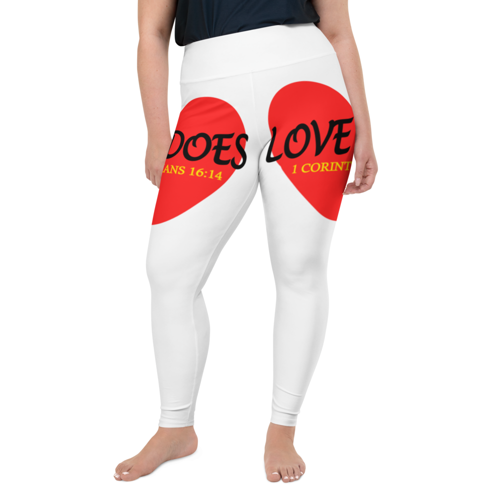 Love Does - 1 Corinthians 16:14 - Plus Size Leggings - For Her