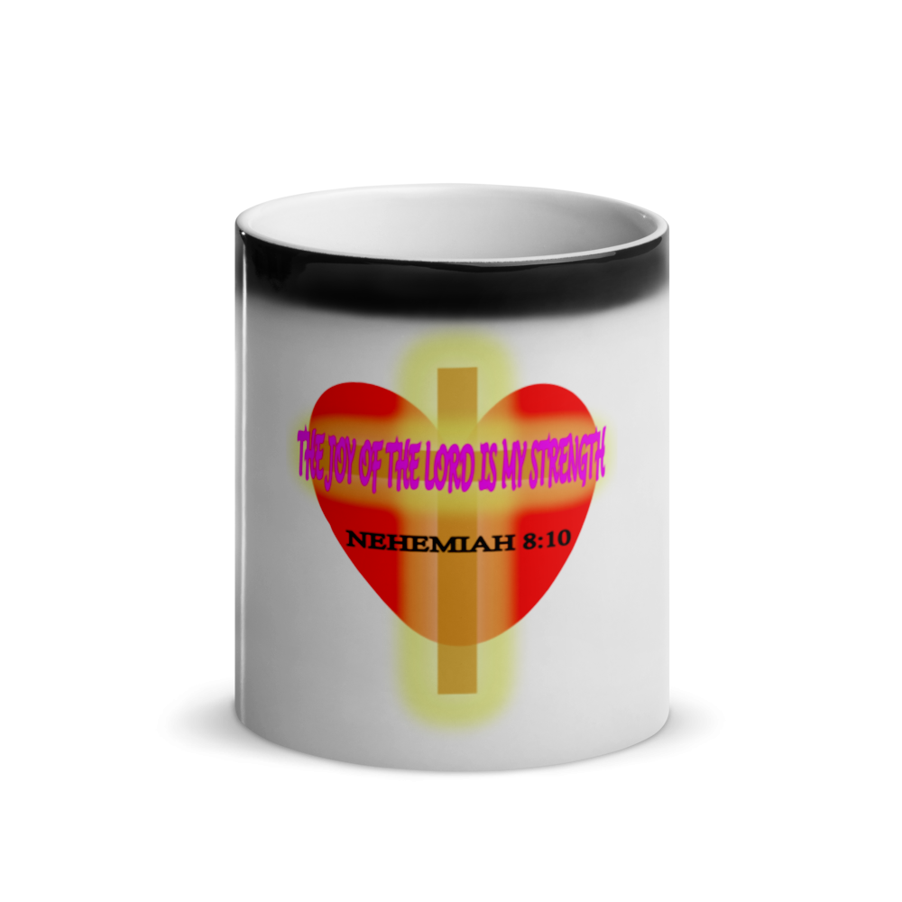 The Joy of the Lord is My Strength - Glossy "Camouflage" Mug - For Her