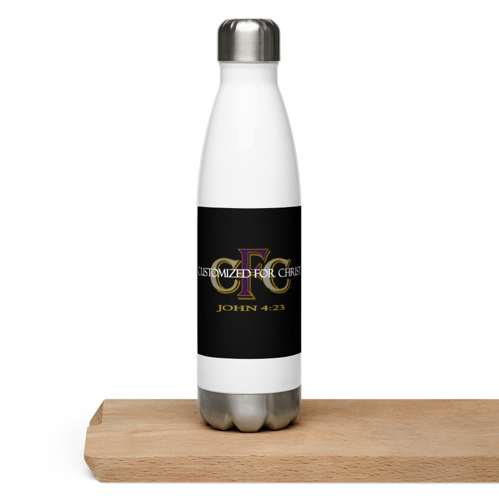 Customized For Christ - Stainless Steel Water Bottle 