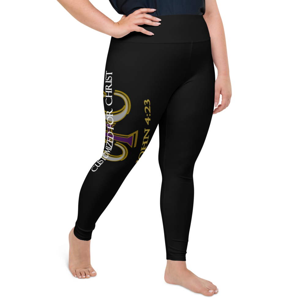 Customized For Christ - John 4:23 - Plus Size Leggings - For Her