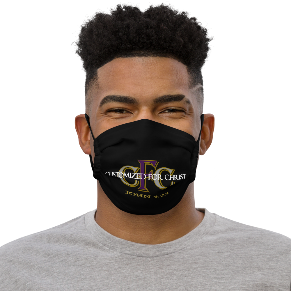 Customized For Christ - John 4:23 - Premium Face Mask - For Him or For Her
