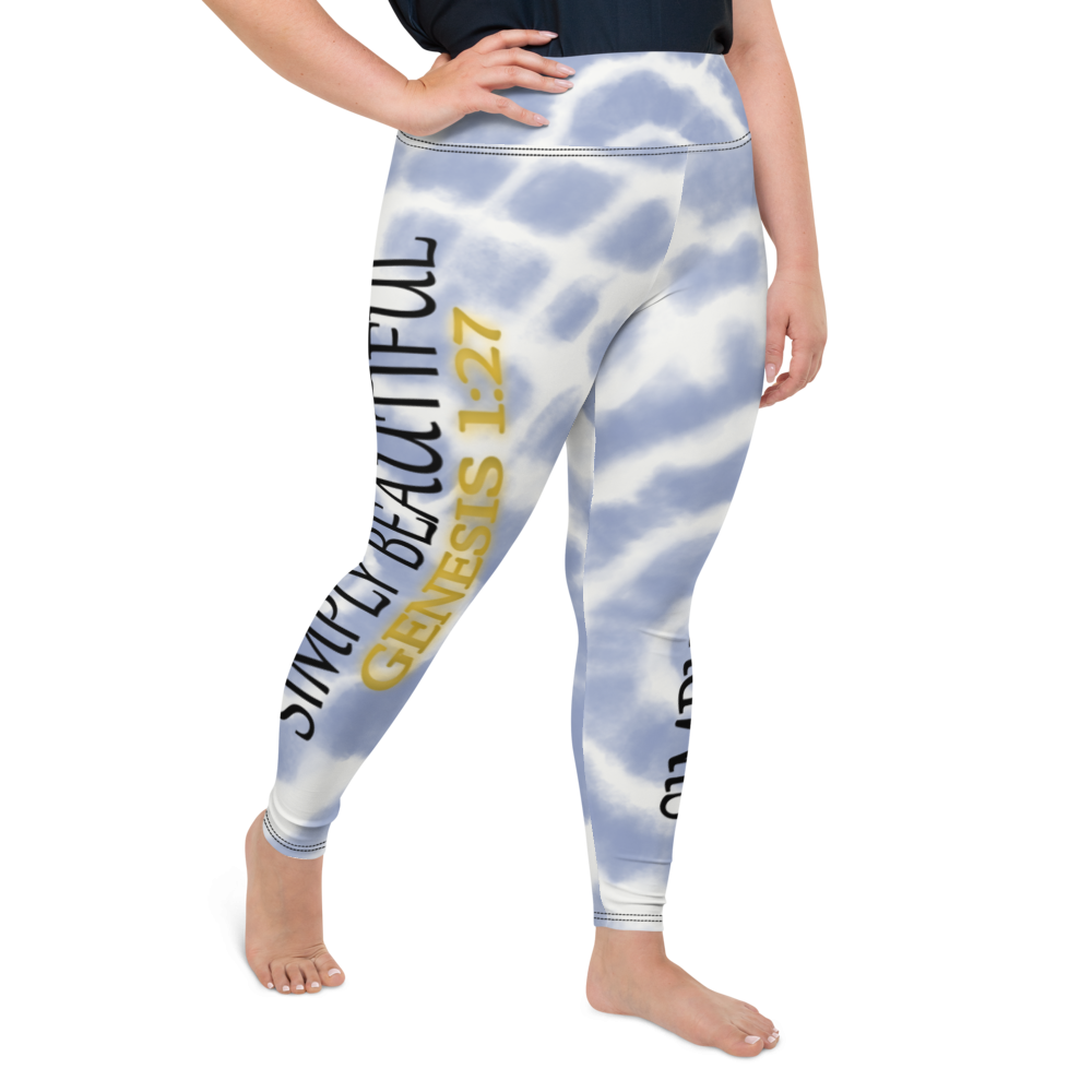 Simply Beautiful - Genesis 1:27 - Plus Size Leggings - For Her