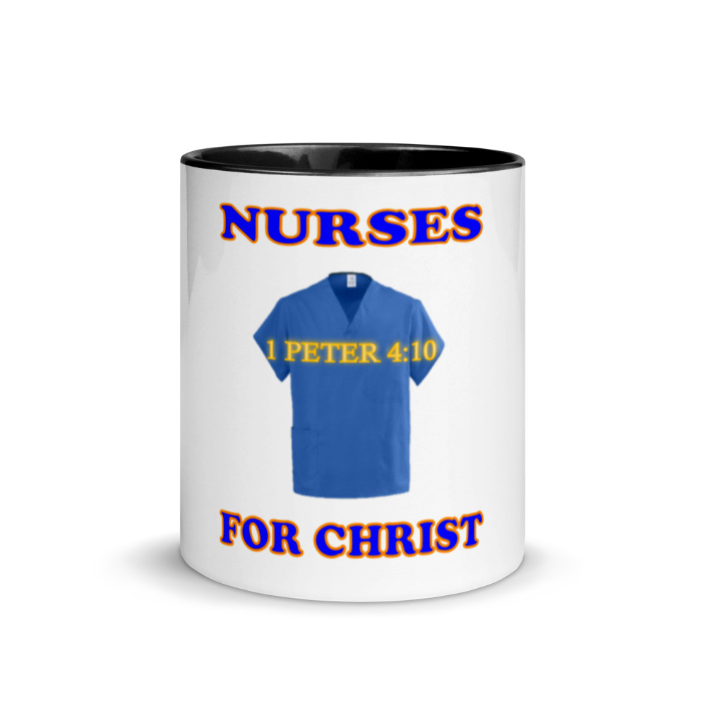 Nurses For Christ - Mug with Color Inside