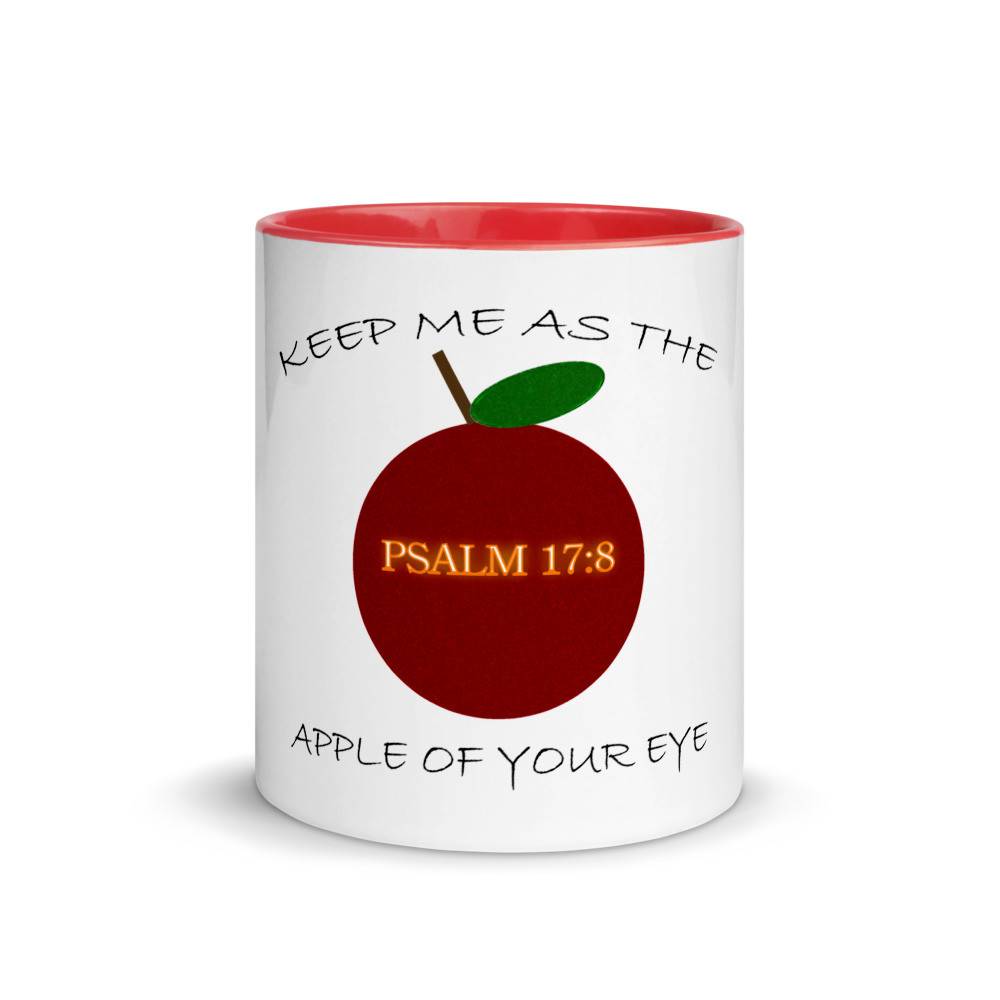 Keep Me As the Apple of Your Eye - Mug with Color Inside