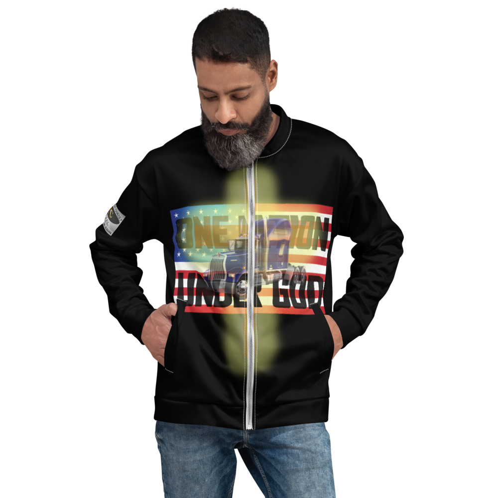 One Nation Under God - Bomber Jacket - For Him or For Her
