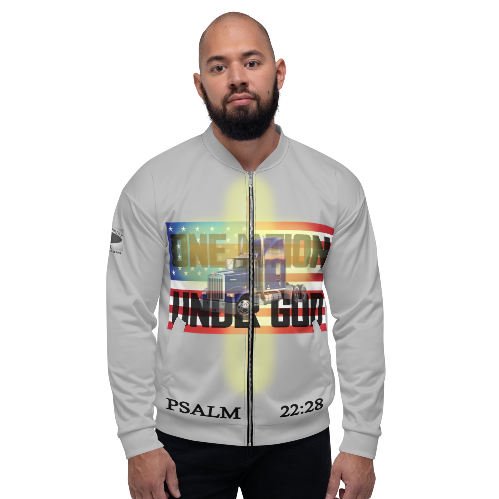 One Nation Under God - Bomber Jacket - For Him or For Her