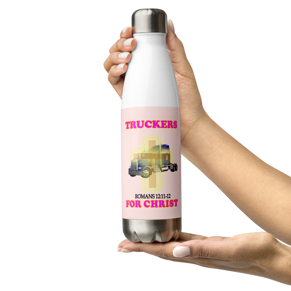 Truckers For Life - Stainless Steel Water Bottle - For Her
