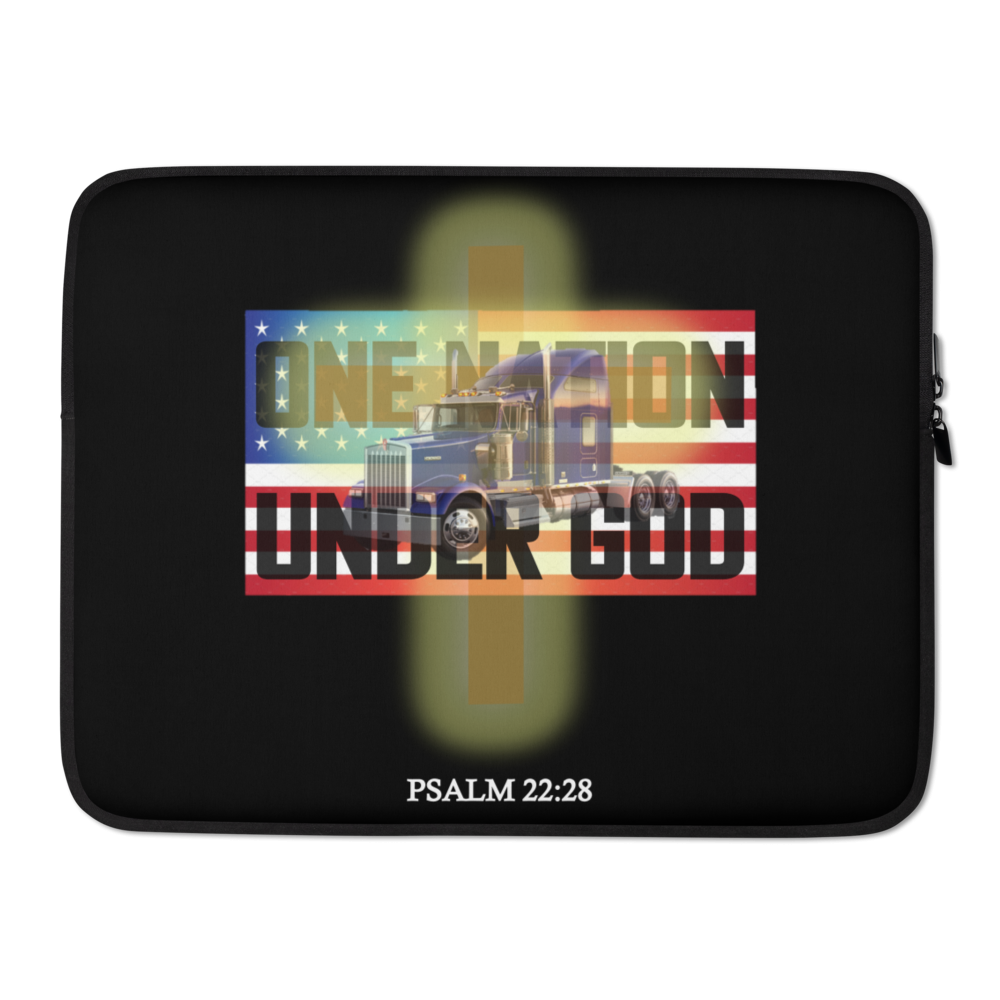 One Nation Under God - Laptop Sleeve Cover - For Him or For Her