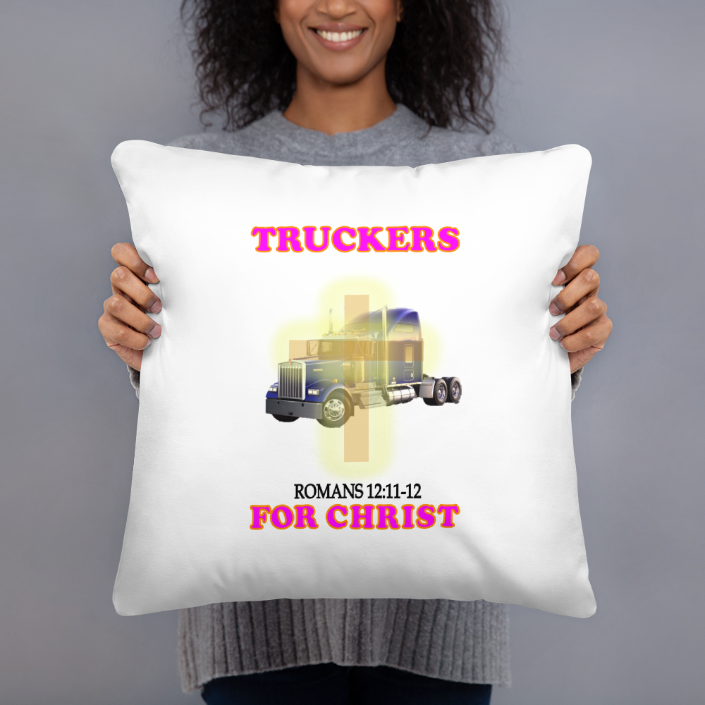 Truckers For Christ - Basic Pillow