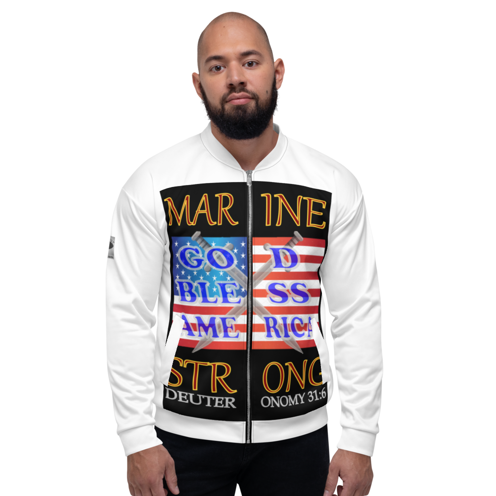 Marine Strong - Double-Sided Bomber Jacket - For Him or For Her