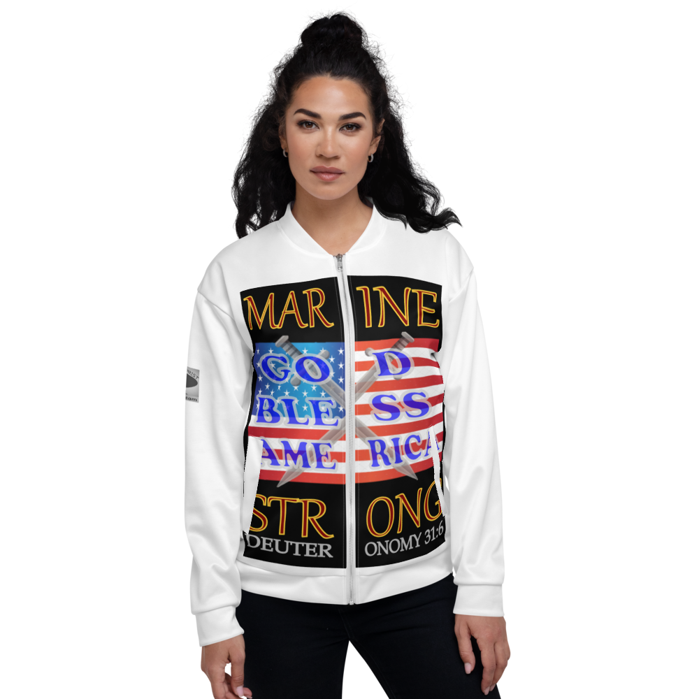 Marine Strong - Double-Sided Bomber Jacket - For Him or For Her