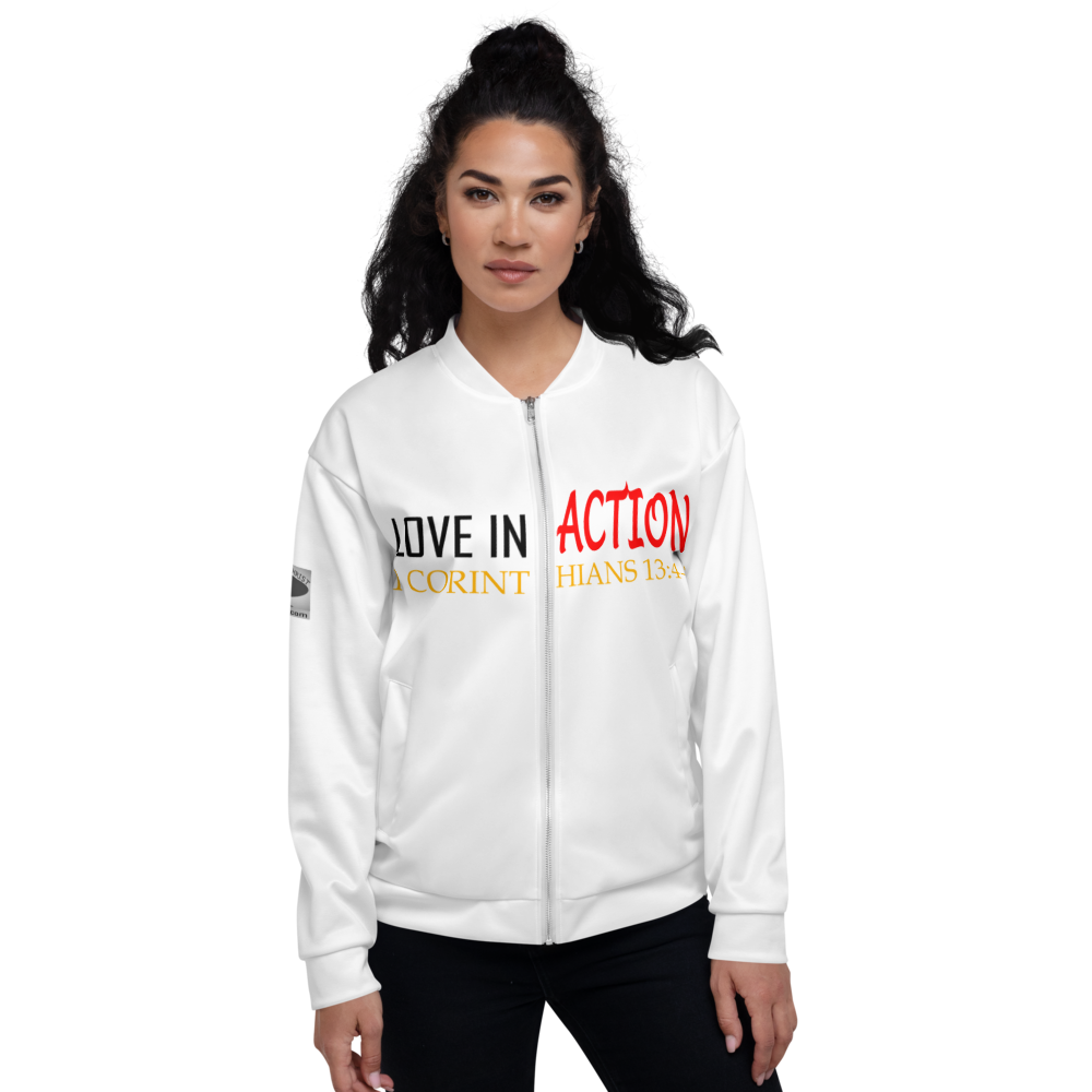 Love in Action - Double-Sided Bomber Jacket - For Him or For Her
