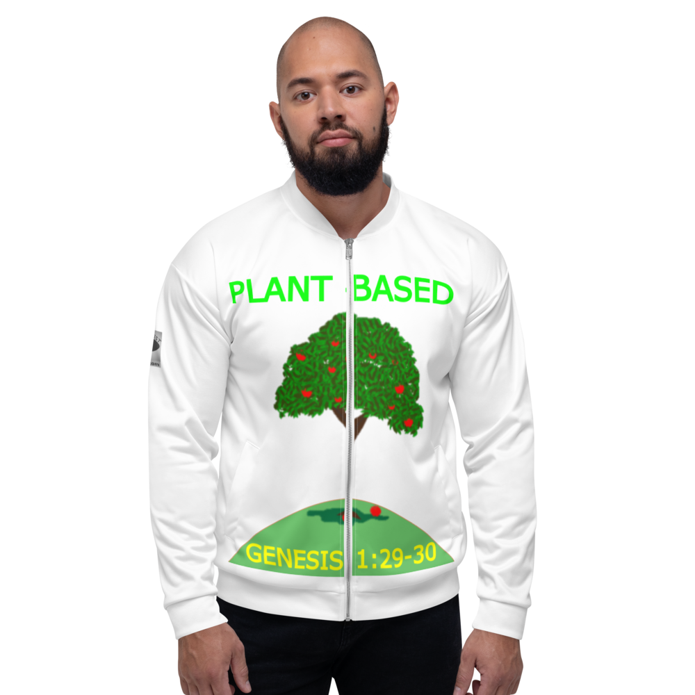 Plant-based - Double-Sided Bomber Jacket - For Him or For Her