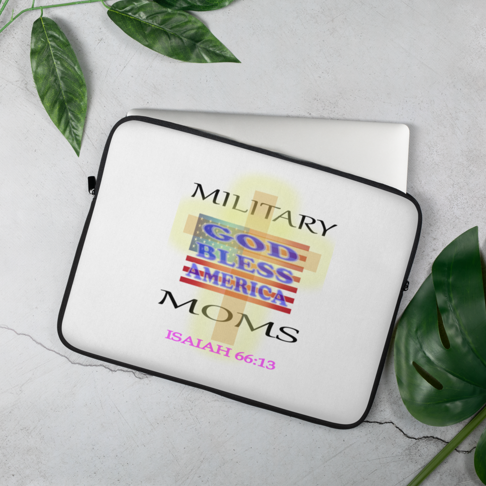 Military Moms - Isaiah 66:13 - Laptop Sleeve Cover