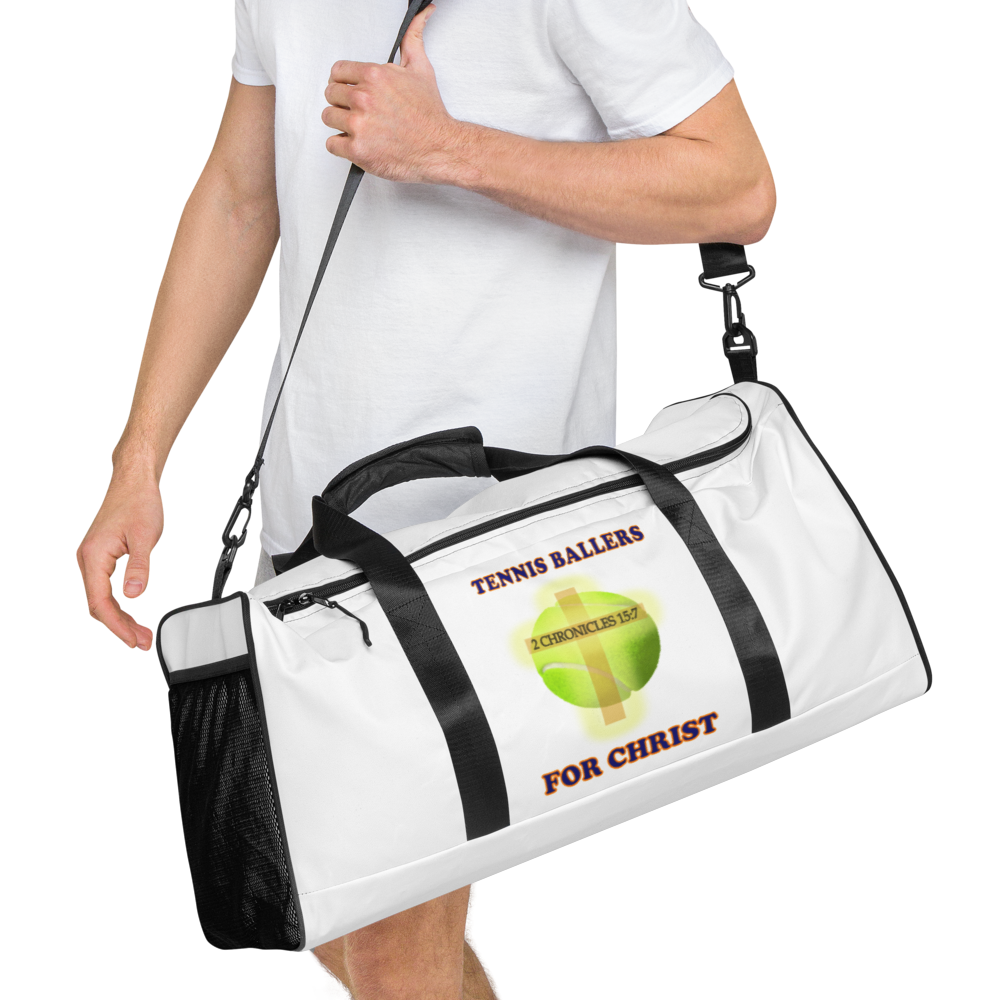 Tennis Baller for Christ - Duffle Bag - For Him or For Her