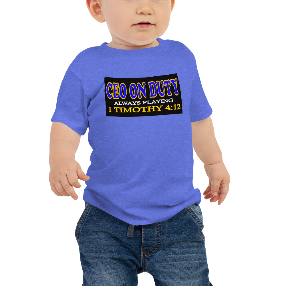 CEO on Duty - Baby Short Sleeve T-Shirt - For Boys