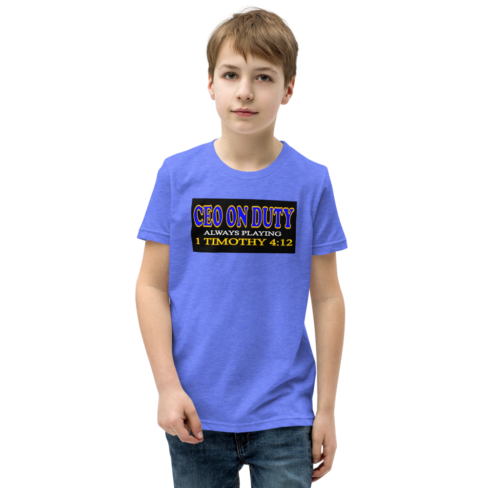 CEO on Duty - Youth Short Sleeve T-Shirt - For Boys