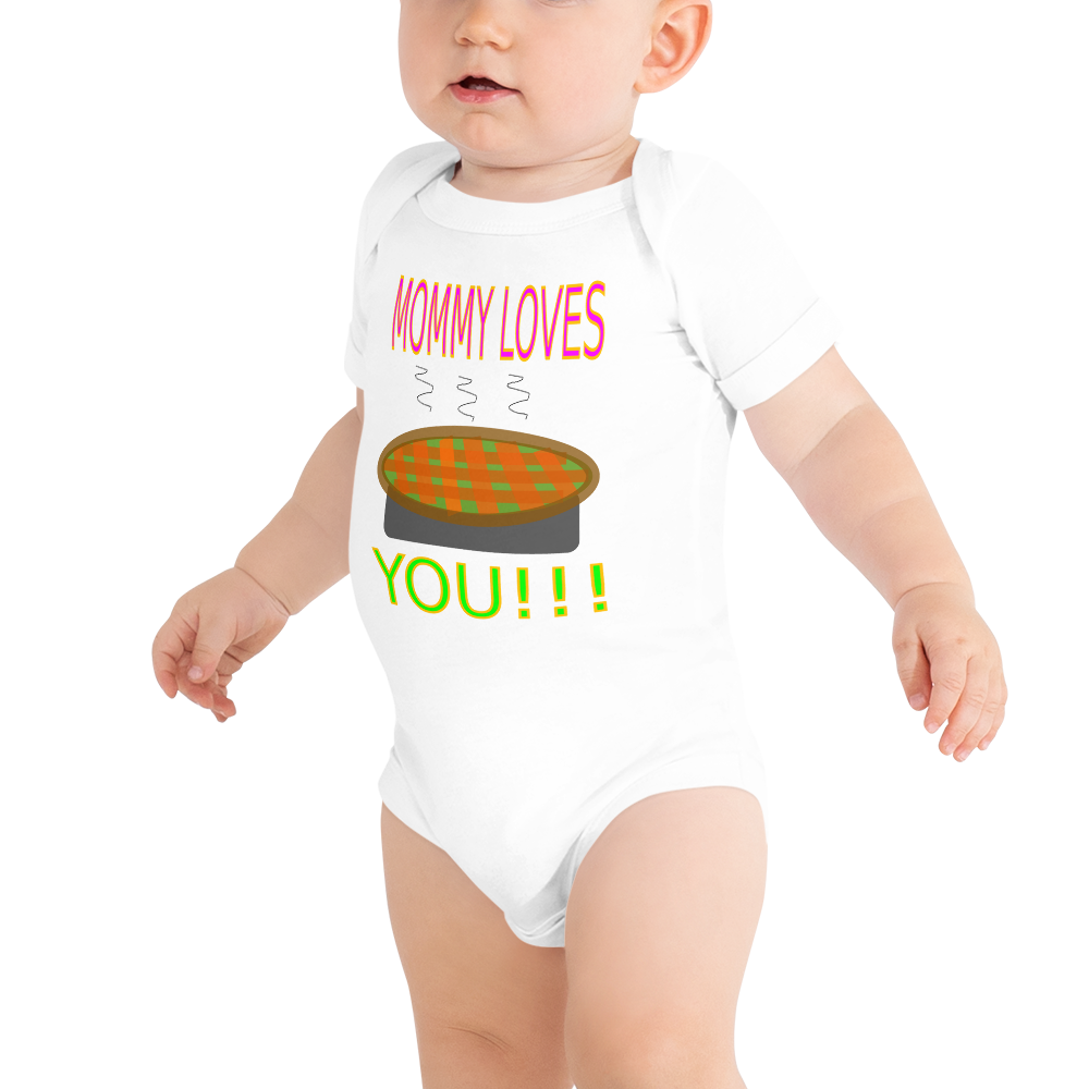 Mommy Loves You - Baby short sleeve one piece - For Boys & For Girls
