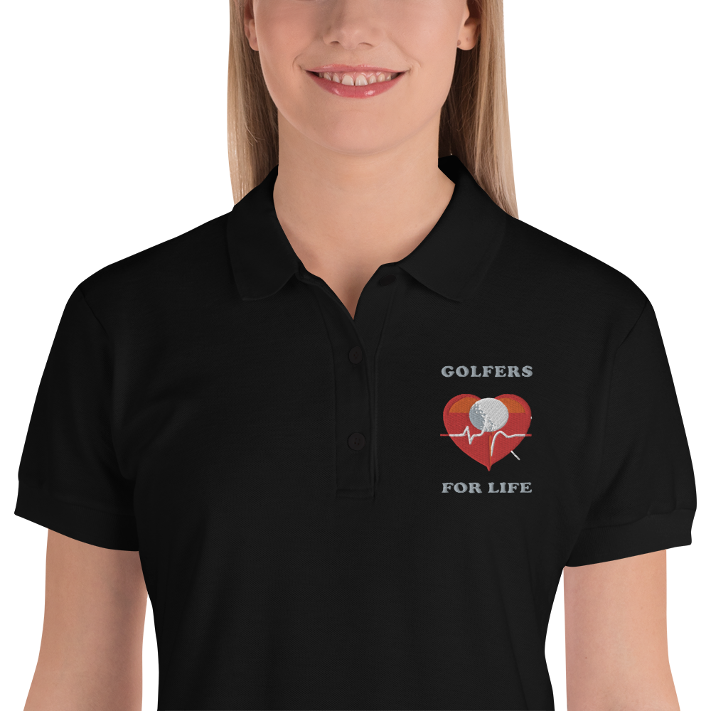Golfers For Life - Embroidered Women's Polo Shirt