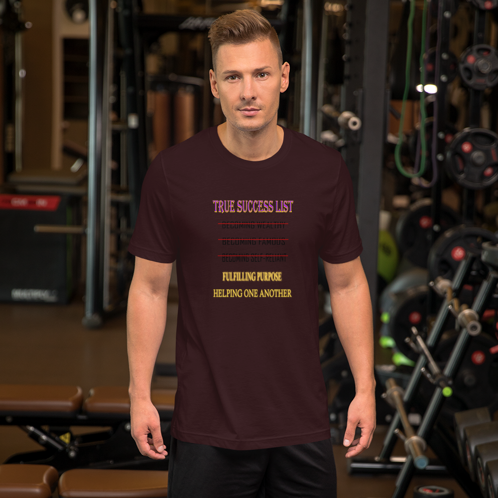 True Success List - Short-Sleeve T-Shirt - For Him or For Her