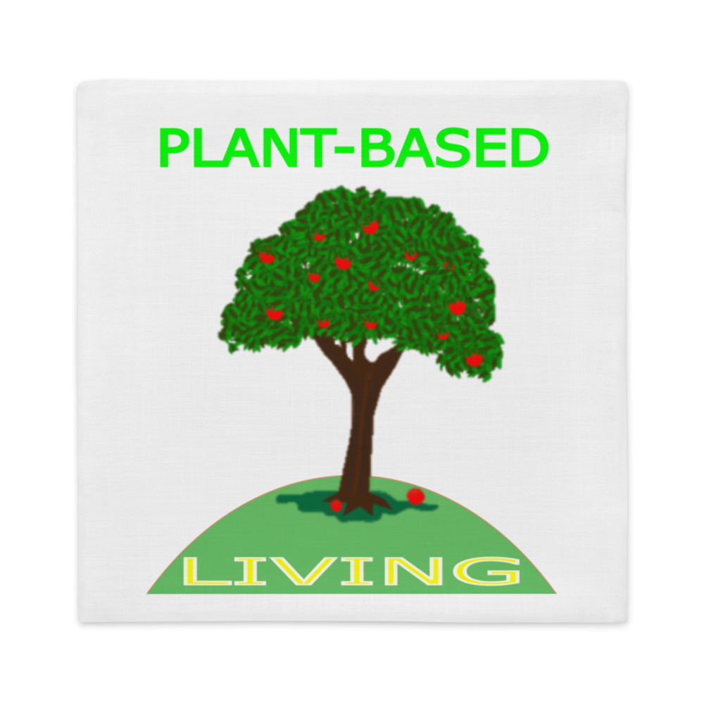 Plant-Based Living Premium Pillow Case