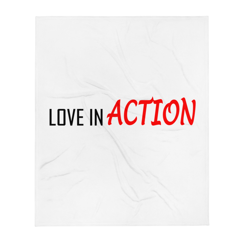Love in Action Throw Blanket