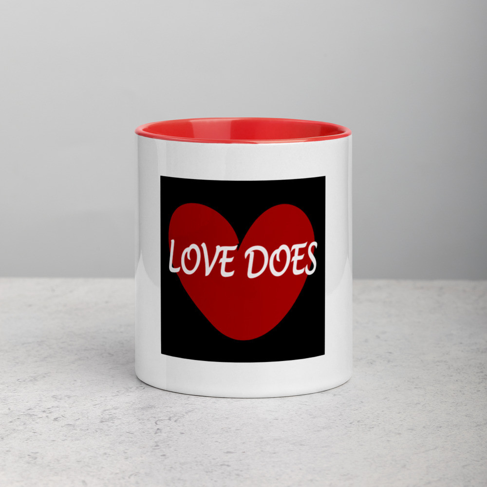 Love Does - Mug with Color Inside